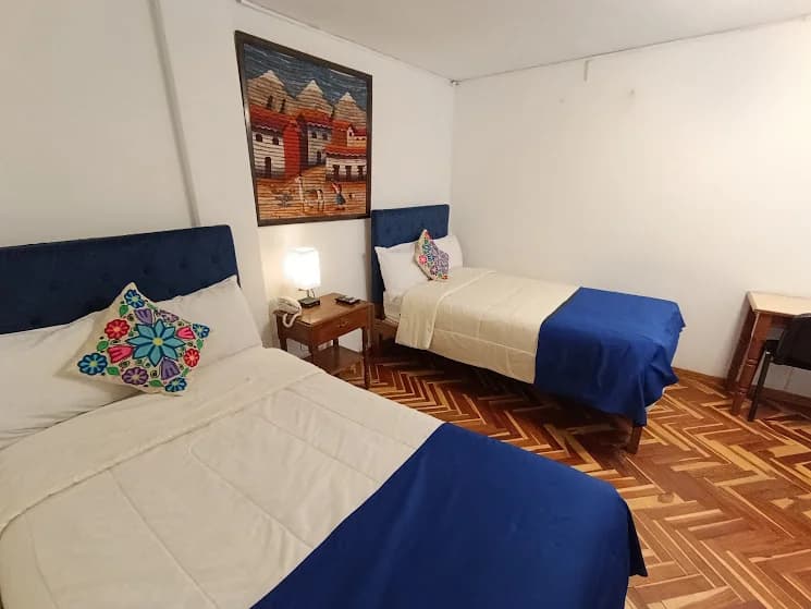 Area principal de camas en la Habitación Doble